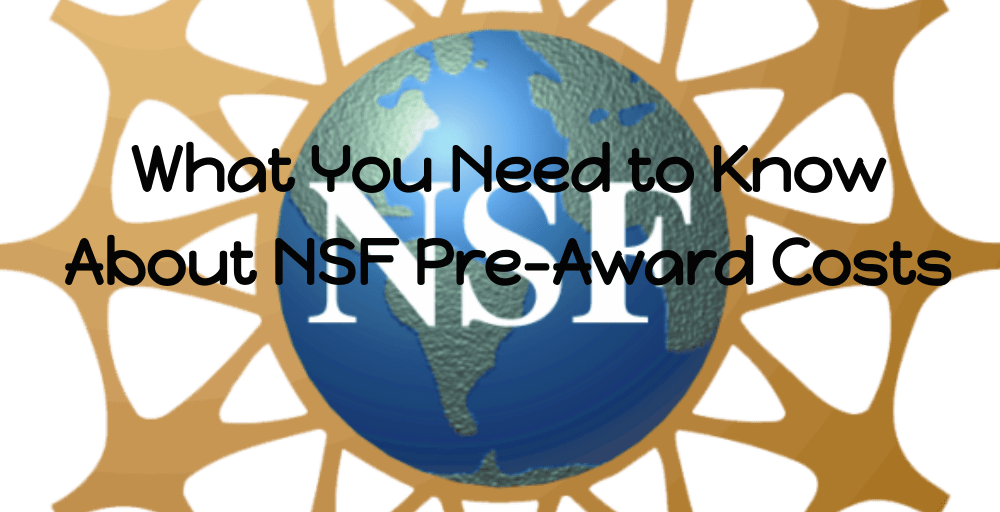 What You Need to Know About NSF PreAward Costs E.B. Howard Consulting